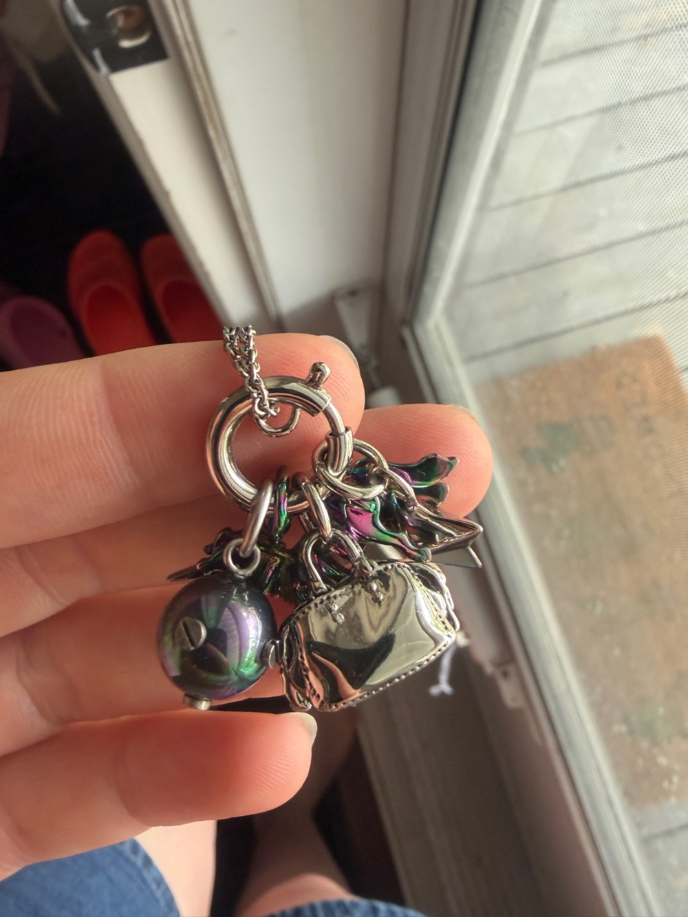 Coach Iridescent unicorn, ball, star and Purse Charm Necklace - Picture 4 of 11